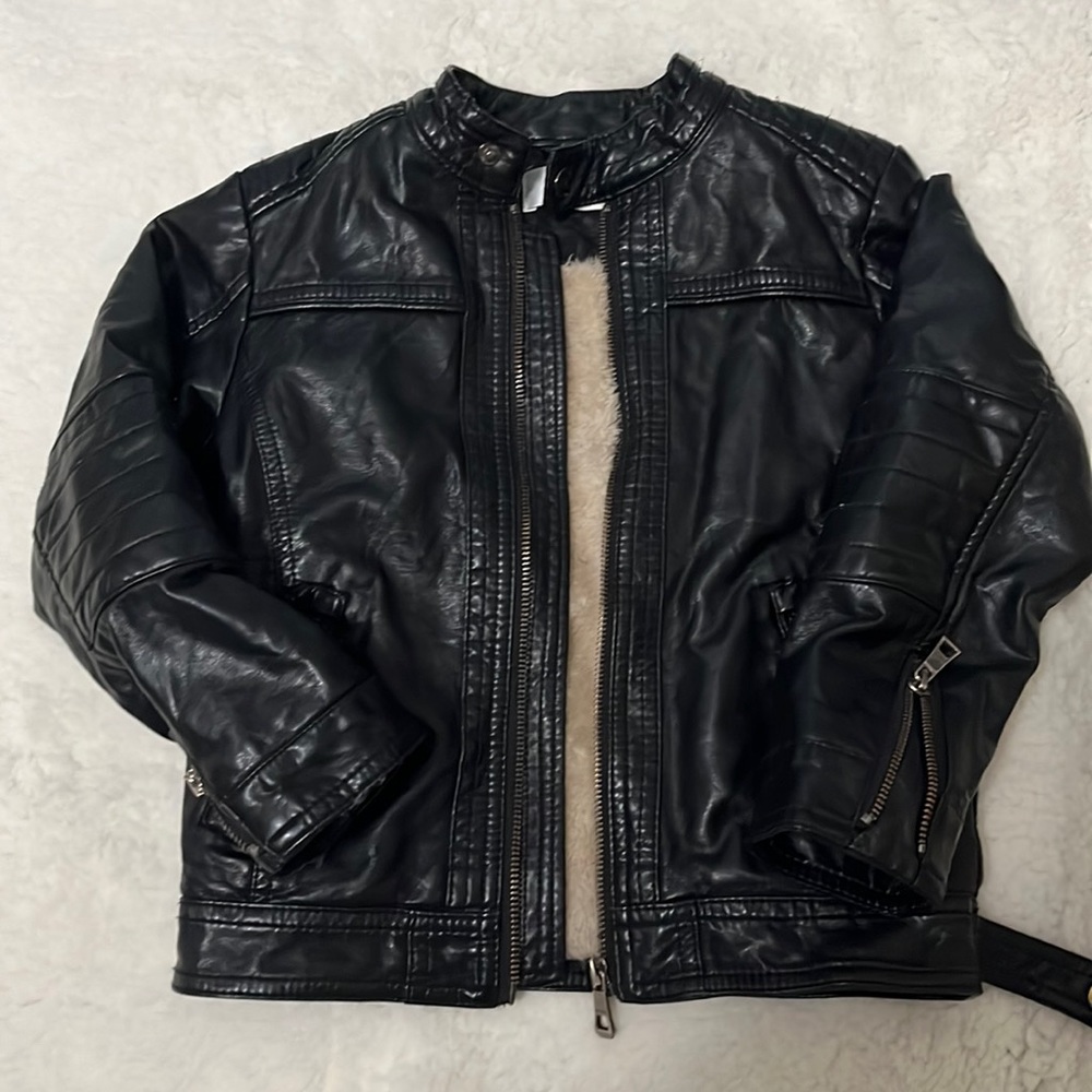Boys Faux Leather Jacket